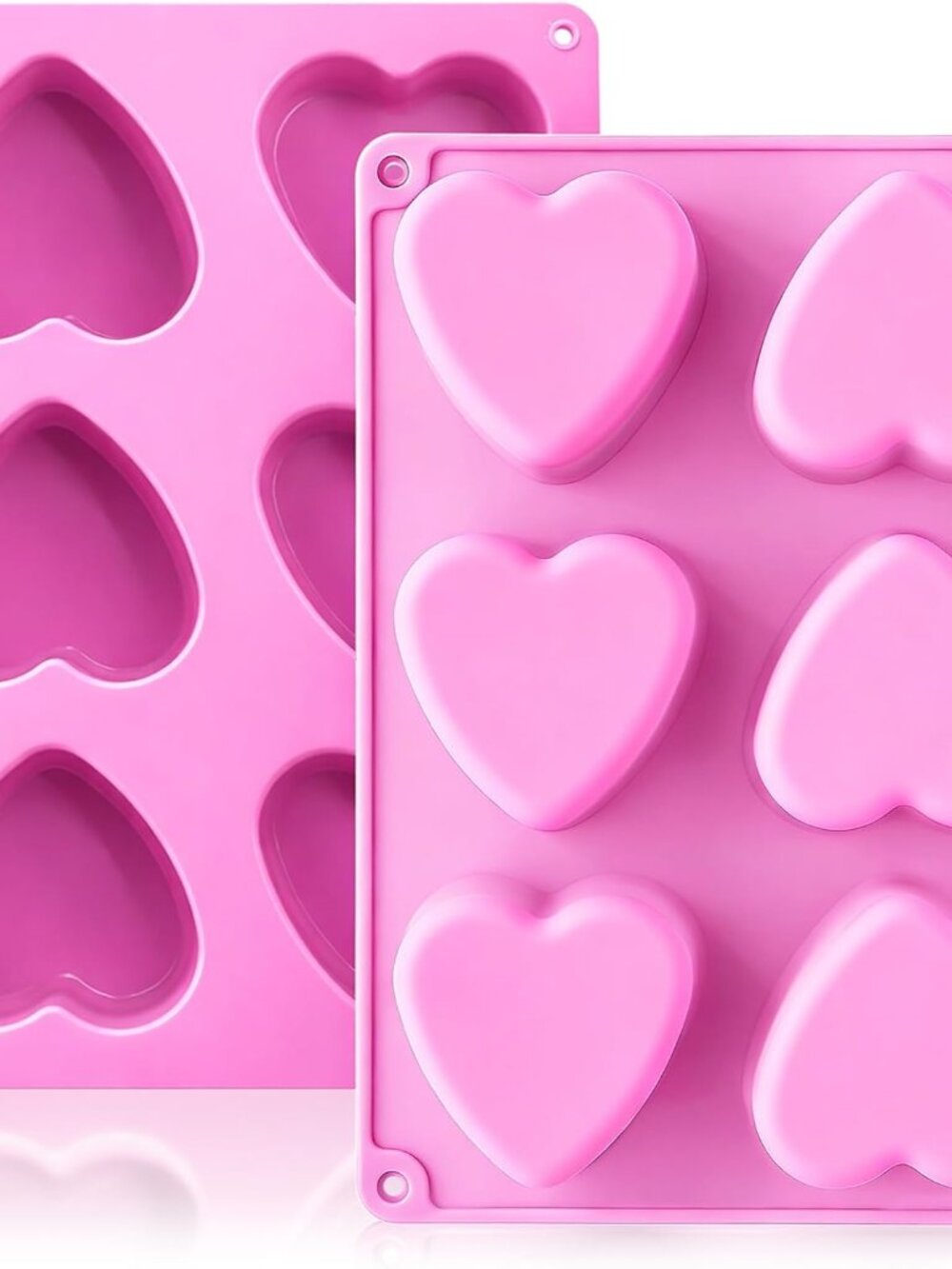 Heart Silicone Molds Valentine's Day for Baking Cake Chocolate Cocoa Bomb, Love
